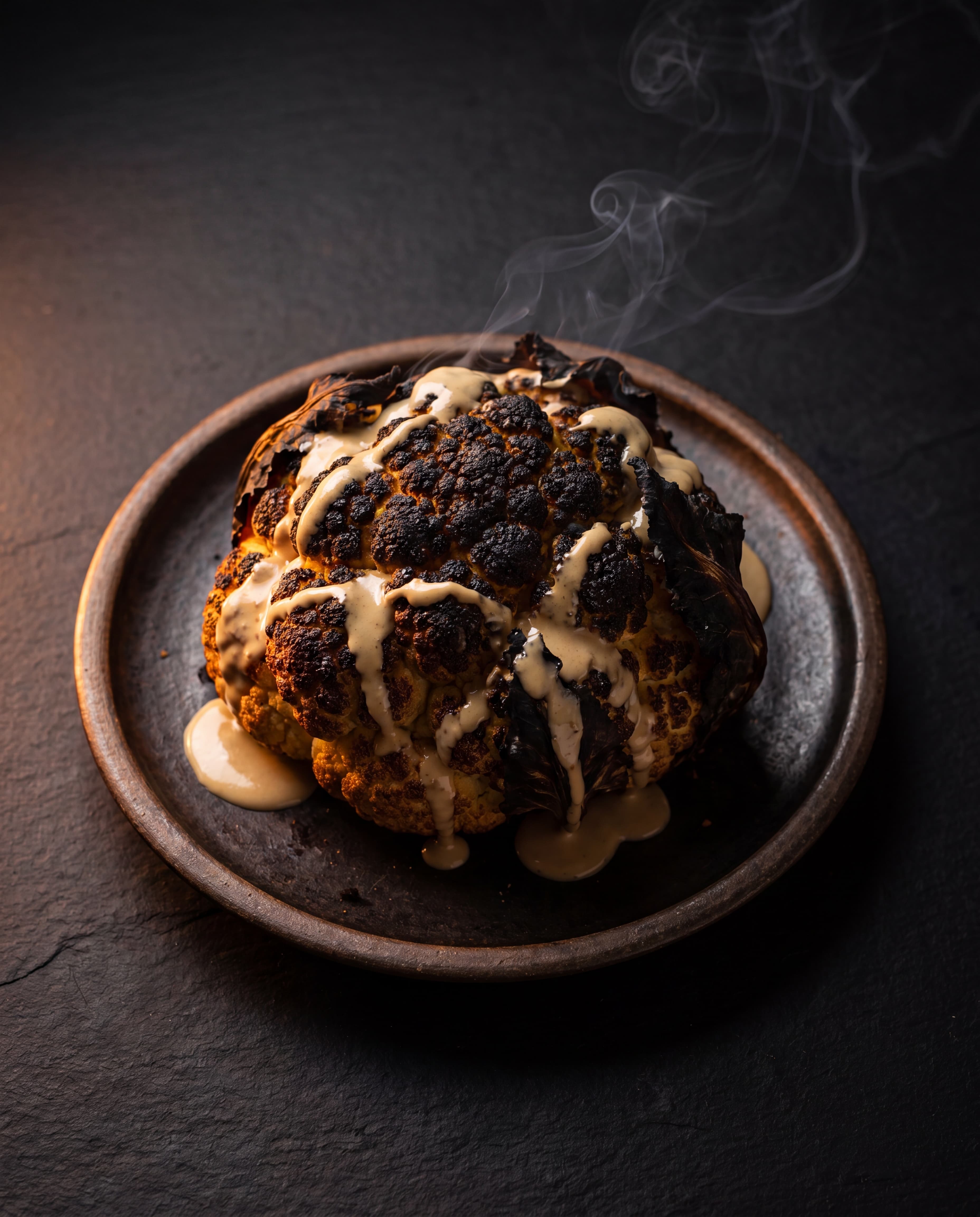 Whole Charred Cauliflower